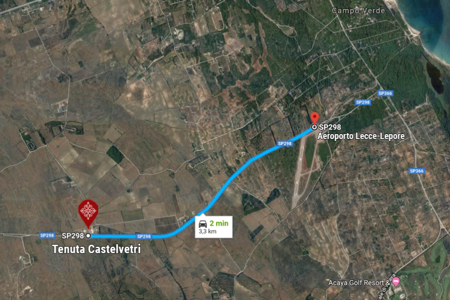 Distanza da Aeroporto Lecce Lepore: 2 min.