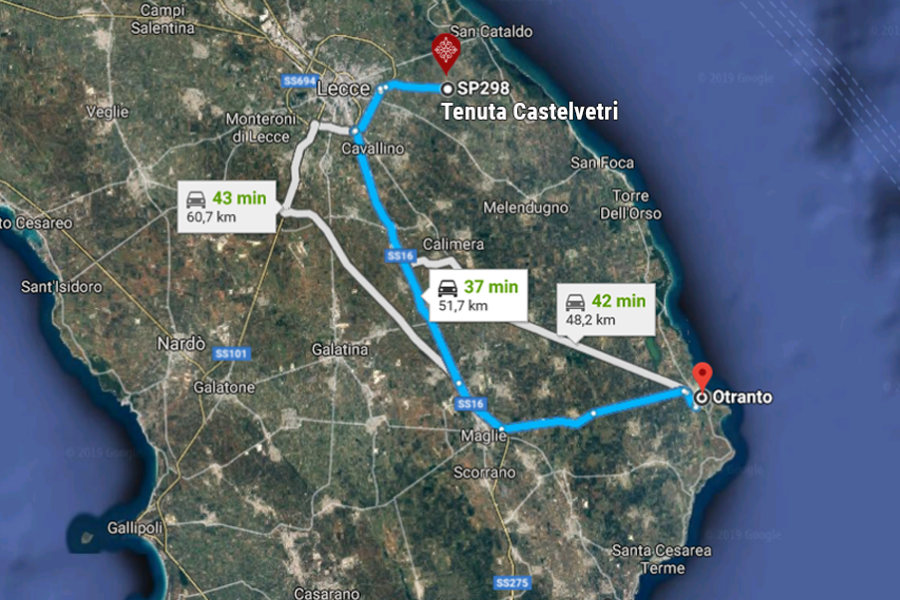 Distanza da Otranto 37 min.